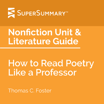 Preview of How to Read Poetry Like a Professor Nonfiction Unit & Literature Guide