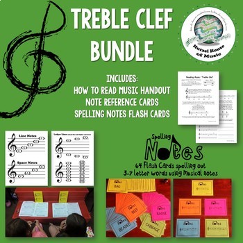 Preview of How to Read and Practice Treble Clef Bundle