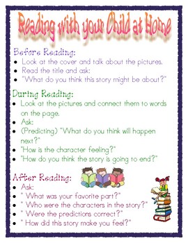 How to Read to Your Child at Home by Cheryl Cotters | TPT