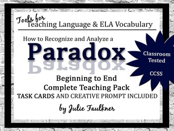 Preview of Paradox Lesson, Complete Teaching Pack with Task Cards