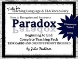 Paradox Lesson, Complete Teaching Pack with Task Cards
