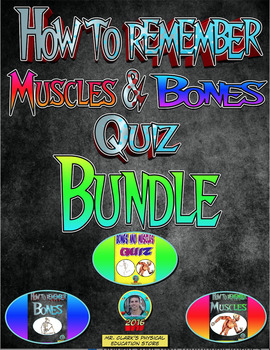 Preview of How to Remember Muscles, Bones, and Quiz Bundle