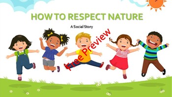 Preview of How to Respect Nature Social Story (Earth Day/Volunteering/Environmentalism)