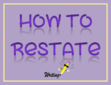 How to Restate Bulletin Board Set