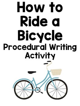 creative writing about riding a bike