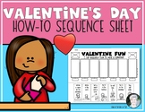 How to Send a Valentine Sequence Sheet for Kindergarten & 