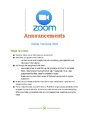How to Send a Zoom Announcement