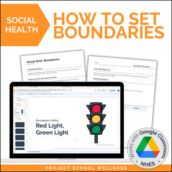 Preview of How to Set Boundaries, an SEL and Social Health Lesson Plan for High School