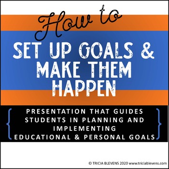 Preview of How to Set Goals Lesson and Worksheets
