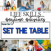 How to Set the Table Life Skill Anytime Activity | Life Sk