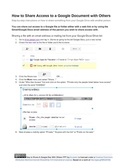 How to Share Out a Google Doc With Others