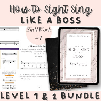 Preview of How to Sight Sing Like a Boss - Level 1 and 2 BUNDLE - NYSSMA Sight Reading