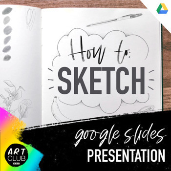 Preview of How to Sketch | Google Slides Presentation | Art Distance Learning