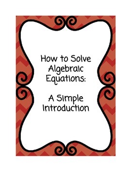 Preview of How to Solve Algebraic Equations - An Introductory Workbook