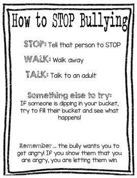 Preview of How to Stop Bullying Poster