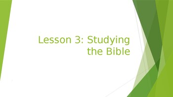 How To Study The Bible Powerpoint Presentation By Mr Cameron S Class