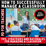 How to Successfully Manage a Classroom- PD Session Classro