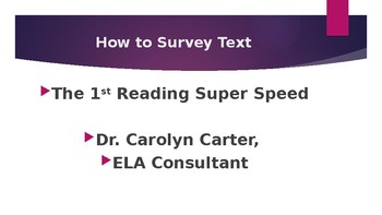 Preview of How to Survey Text