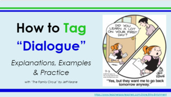 Preview of How to Tag Dialogue: Explanation, Examples & Practice