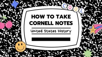 Preview of How to Take Cornell Notes