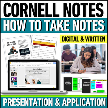 Preview of How to Take Cornell Notes Slides Presentation Note-Taking Practice Study Skills