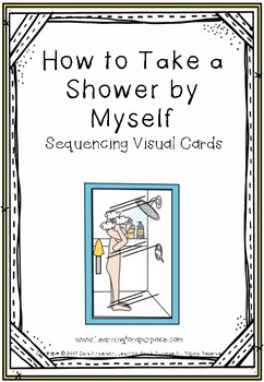 Preview of How to Take a Shower Visual Sequencing Cards