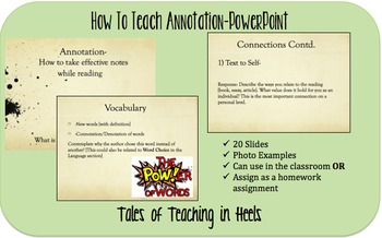 Preview of How to Teach Annotation-PowerPoint