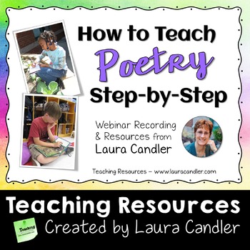 Preview of How to Teach Poetry, Step by Step: PD Webinar (Dollar Deals)