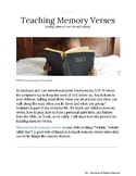 How to Teach Your Child Memory Verses