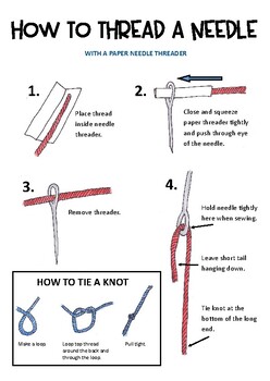 Needle and thread, needle, thread, thread needle, sew, manual
