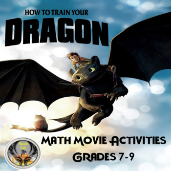 Preview of How to Train Your Dragon Math Activities Grades 7-9