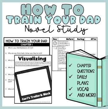 Preview of How to Train your Dad | Novel Study | Printable | Independent Work Packet