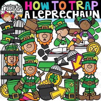 Preview of How to Trap a Leprechaun Clipart {Leprechaun Clipart}