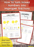 How to Turn Mixed Numbers into Improper Fractions