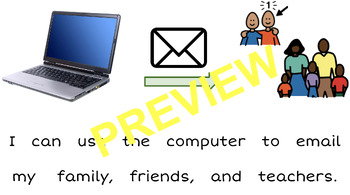 Preview of How to Type an Email - Social Story & Visual Task Analysis for Special Education