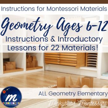 Preview of How to Use ALL GEOMETRY Materials Montessori inc 1st Presentations