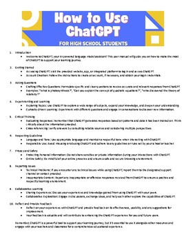 Preview of How to Use ChatGPT for High School Students - An Introduction to Chat GPT and AI