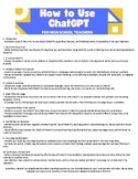 How to Use ChatGPT for High School Teachers - An Introduct