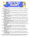 How to Use ChatGPT for Middle School Teachers - An Introdu