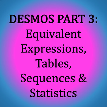 Preview of How to Use Desmos on Algebra 1 State Tests & EOC Exams PART 3