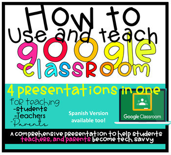 Preview of How to Use Google Classroom Presentation Bundle | DIGITAL | Distance learning