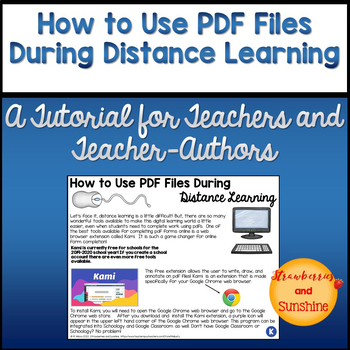 Preview of How to Use PDF Files During Distance Learning Commercial Version