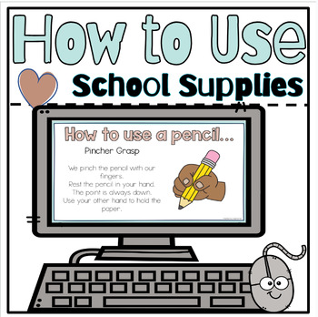 Preview of How to Use School Supplies | Digital & Printable | Back to School