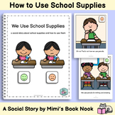 How to Use School Supplies Social Story