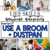 How to Use a Broom + Dustpan Life Skill Anytime Activity |