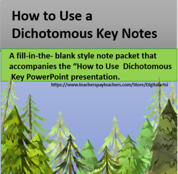 Preview of How to Use a Dichotomous Key - Notes
