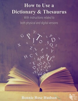 Preview of How to Use a Dictionary & Thesaurus (with Easel Activity)