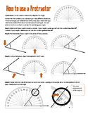 How to Use a Protractor Handout