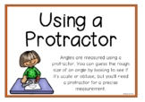 How to Use a Protractor Information Poster Set/Anchor Charts