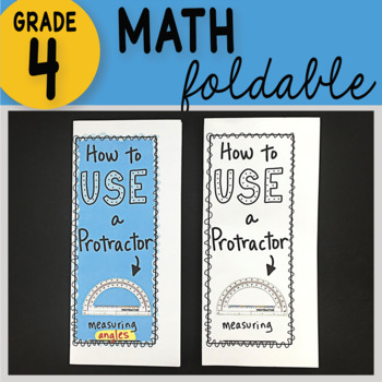 Preview of Math Doodle - How to Use a Protractor ~ INB Foldable Notes ~